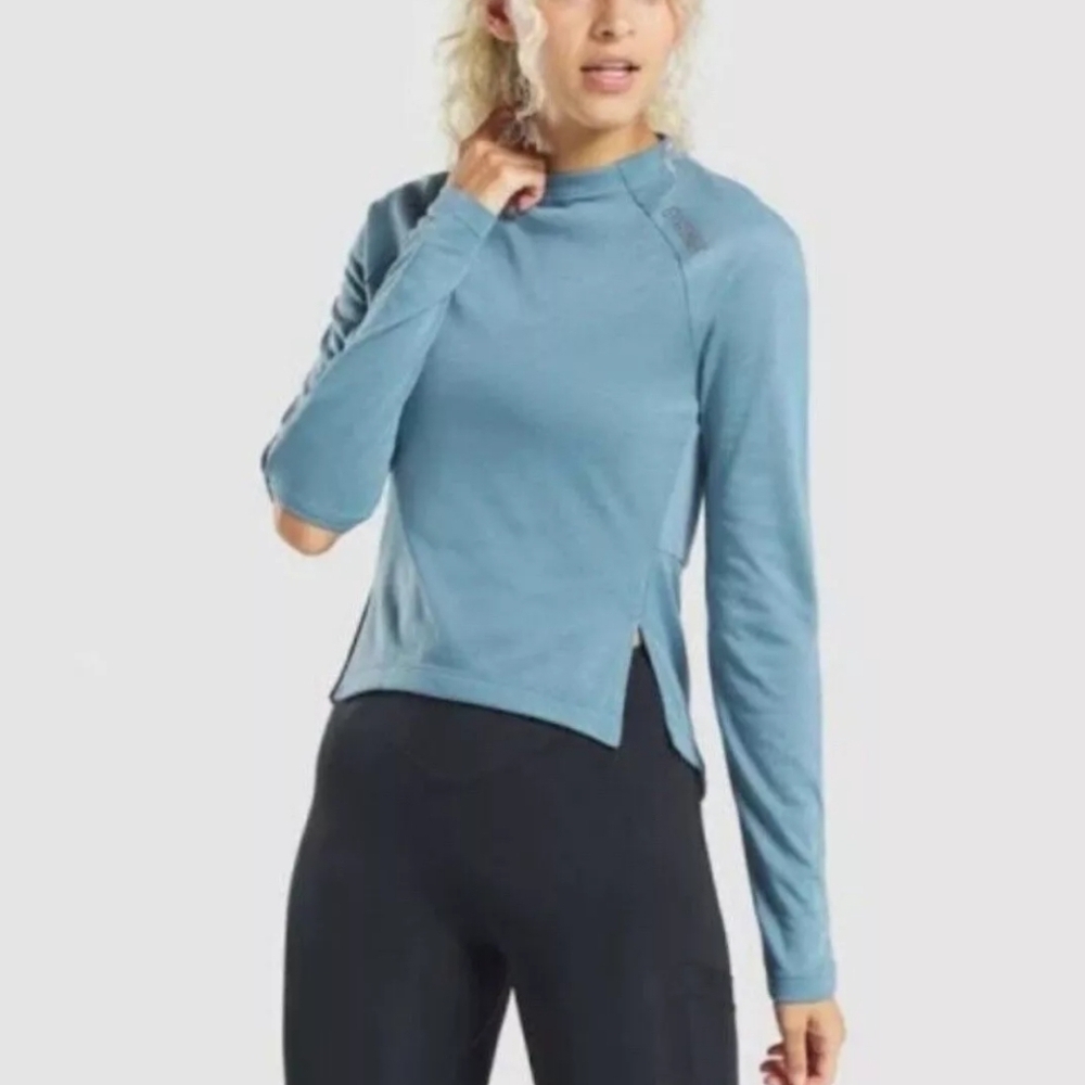 Gymshark long sleeve shirt elbows cut out